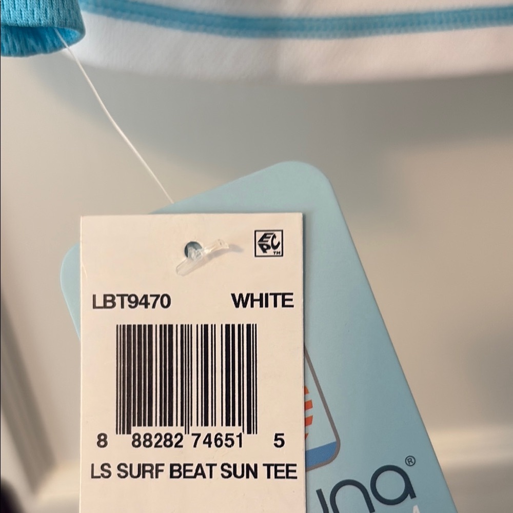 Laguna Beach Teen Swim Rashguard - White and Blue - Picture 9 of 10